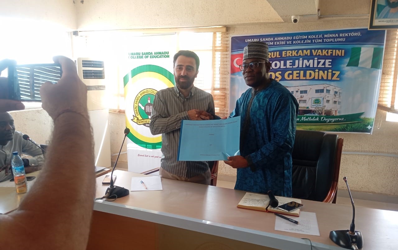 UMARU SANDA AHMADU COLLEGE OF EDUCATION MINNA, DARUL ERKAN FOUNDATION PARTNER ON ARABIC, ISLAMIC STUDIES CENTER.