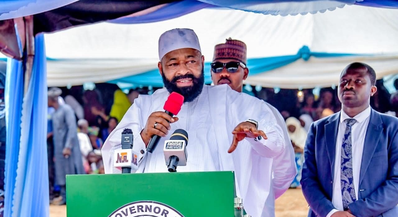 His Execellency Farmer Governor Umar Muhammad Bago attends the GroundBreaking Ceremony of Umar Muhammad Bago Agriculture Research Center at Umar Sanda Ahmadu College of Education, Minna